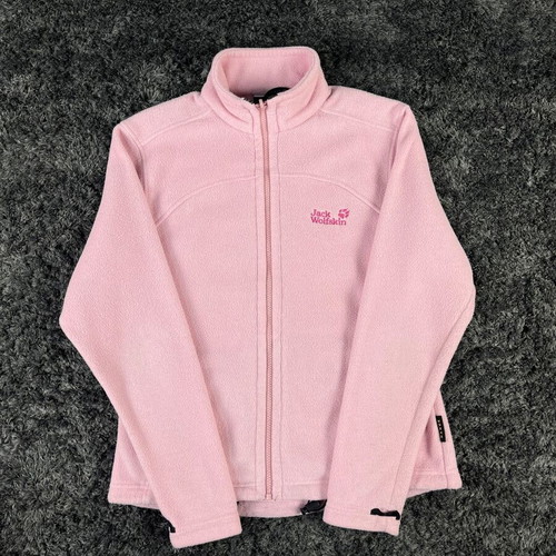 Jack Wolfskin Taunus Big Paw fleece jacket like new, women's, pink, XS