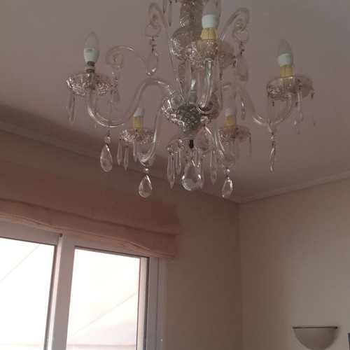 Crystal Vintage Chandelier five-light like new