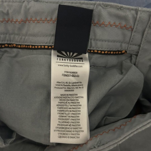 Funky Buddha Cargo shorts, grey, size 30