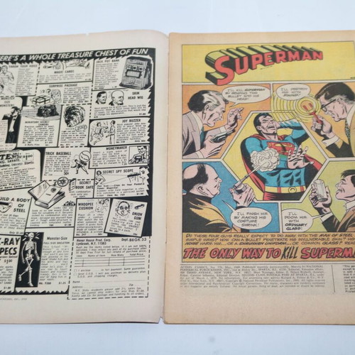 Superman and Supergirl Action Comics 376 May 1969 used
