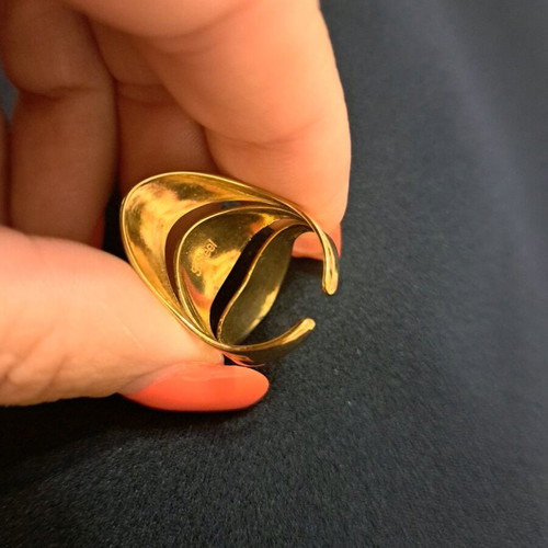 Ring new stainless steel gold-colored