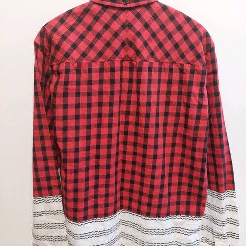 Black Scale men's shirt size M like new, white and red