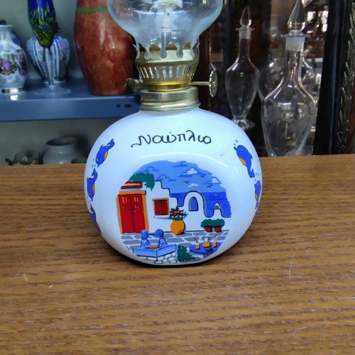 Nafplio Oil Table Lamp like new 19x10x10