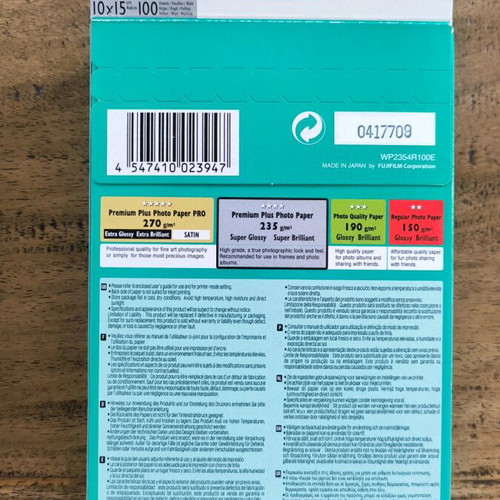 Fujifilm Premium plus photo paper new, 10x15 cm, 100 sheets