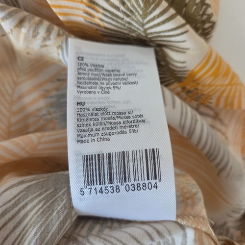 Saint Tropez Tropical Palm Leaf Dress like new, colorful, size S