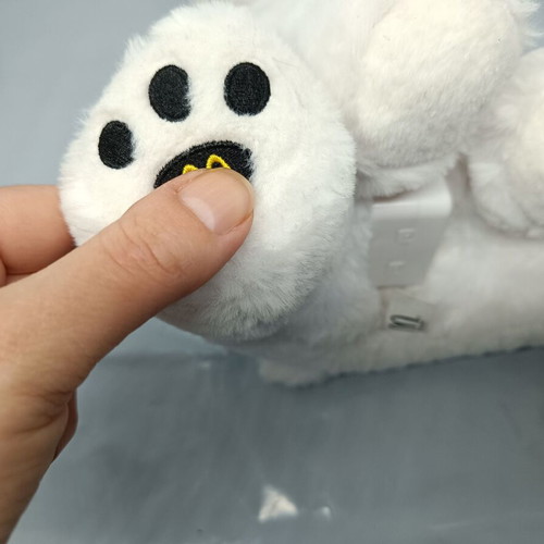 White glowing McDonald's bear used