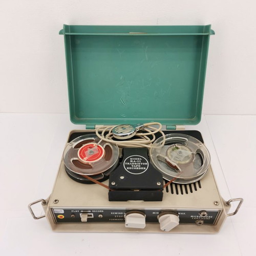 Suntape Transistor RA-11 spy tape recorder used with functional spool