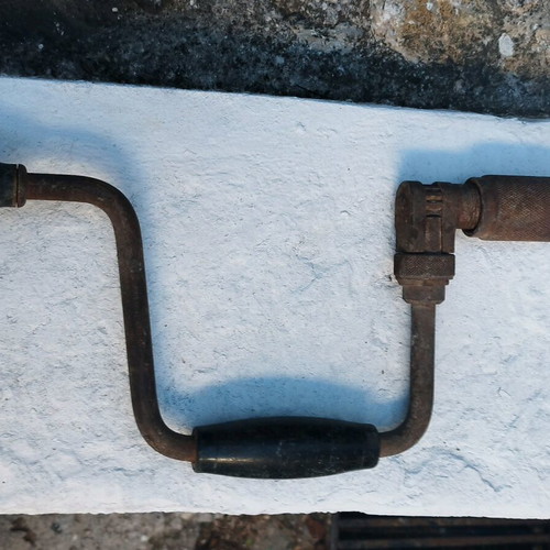 Antique hand drill used, fully functional