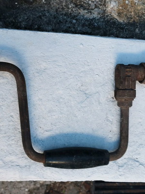 Antique hand drill used, fully functional