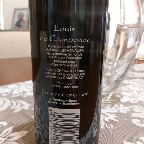 Collectible French wine Bordeaux Louis De Camponac 1986 new