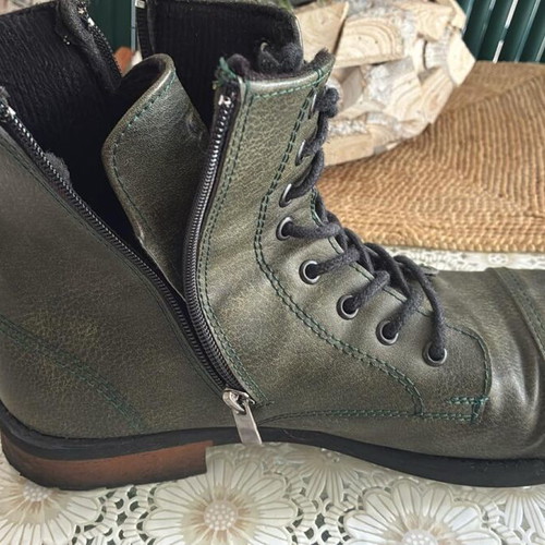 Barbossa boots used, genuine leather, size 44, green