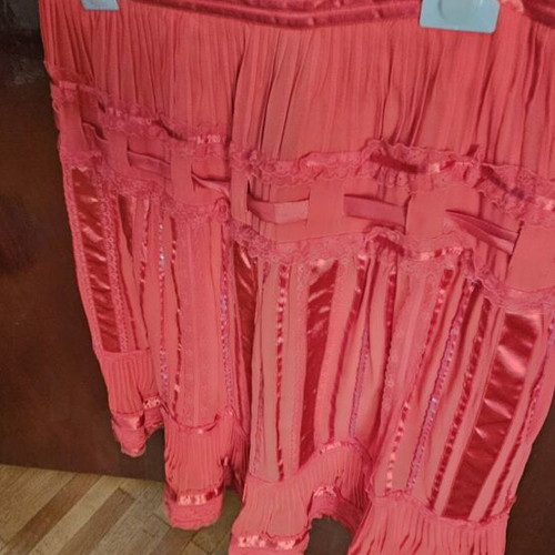 Skirt and blouse set used, red, Rena Lange brand, size M 38 10