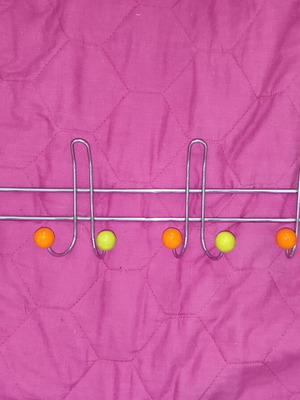 Vintage metal wall hanger with colorful balls, like new