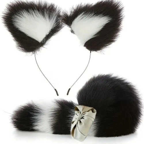 Hot Kitty Set new with ears and 40 cm tail