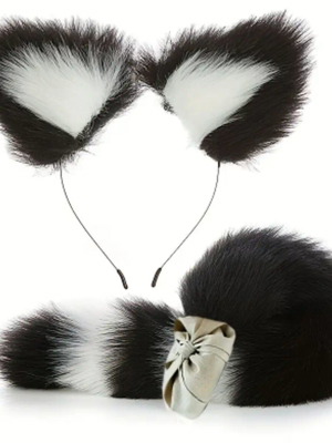 Hot Kitty Set new with ears and 40 cm tail