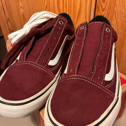 Vans Old Skool Pro-Skate suede shoes size EU43 like new, burgundy