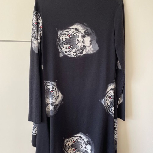 Long Viscose Tunic like new with animal print, size S