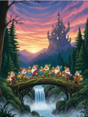 Diamond Painting 7 Dwarfs creative craft kit