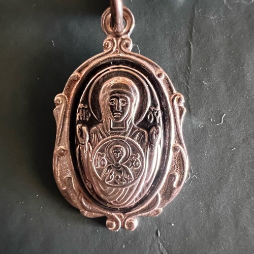 Silver icon of Virgin Mary new, number one