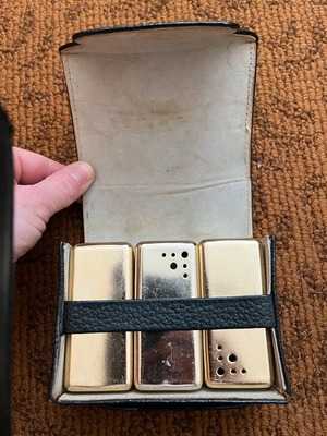 Vintage portable mini shaving kit used