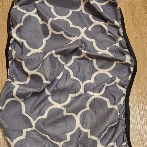 Ironing board cover 45x125 cm new, Moroccan pattern gray white