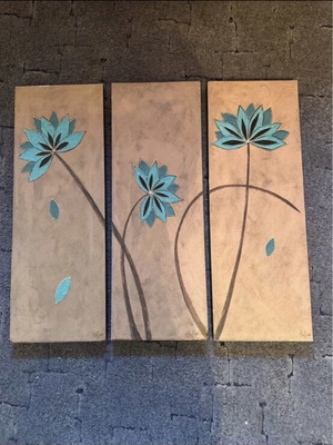 Alan Buckle Wooden Lotus Art Trilogy like new