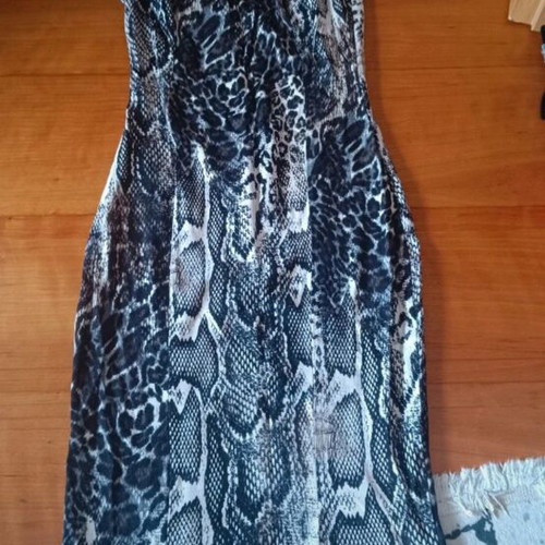 Dress like new, size S, black and brown