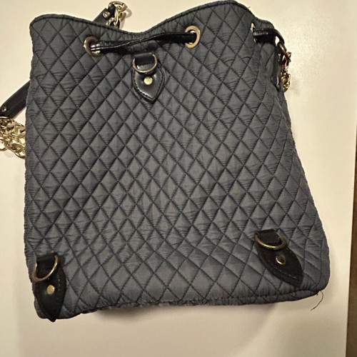 Handmade Pouch Backpack from capitone fabric, new