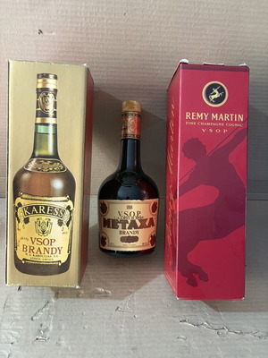 Συλλεκτικά κονιάκ, σετ 3 φιάλες