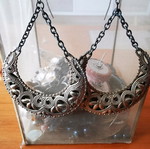 Earrings pair used, ethnic dangle