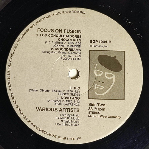 Focus On Fusion LP vinyl like new, jazz fusion 1987