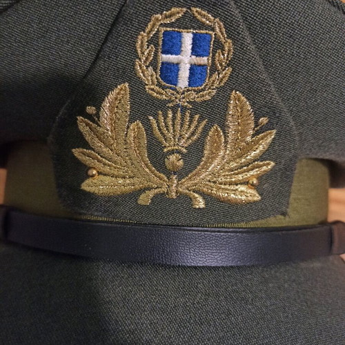 Greek Army Officer Cap No 58 1/2 like new