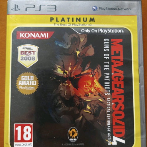 Metal Gear Solid 4 Guns of the Patriots PS3 like new