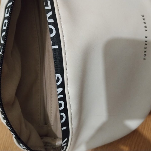 Women's crossbody bag, white-beige
