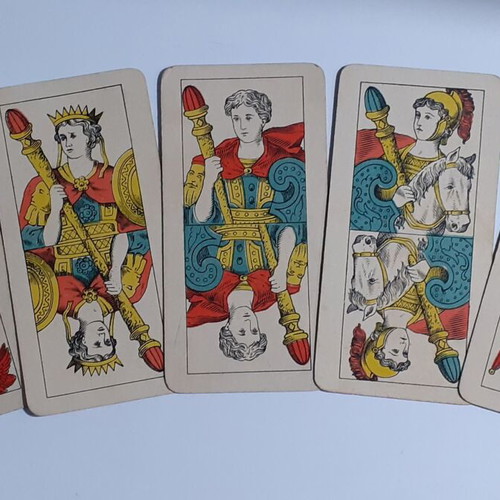 Collectible old ELLINIKON MONOPOLION playing cards used
