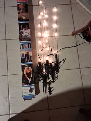 Vintage garden light set 24V like new with box and transformer