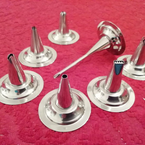 Luxury stainless steel 18/10 cornet new with 7 designs