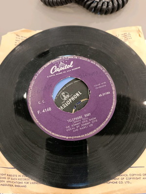 Johny Otis 45 rpm vinyl record telephone baby casting my spell used