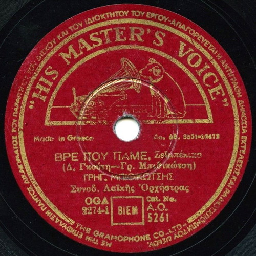 Mpithikotsis 78 RPM record used