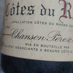 Côtes du Rhône 1997 wine bottle, sealed