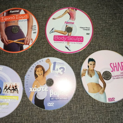 Exercise DVDs like new, pack of 7