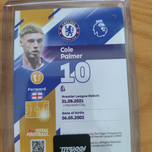 Topps Total Football Cole Palmer Iconic Celebration card like new