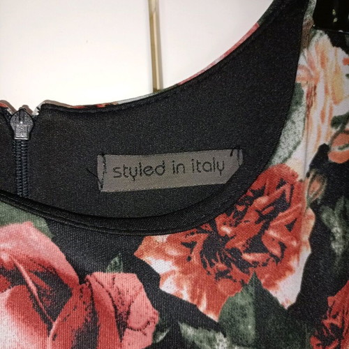 Italian y2k mini floral dress like new, red