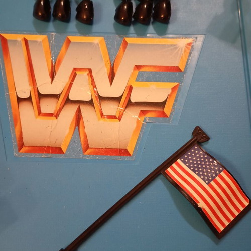 WWF Official Wrestling Ring vintage Hasbro 1990-91 used collectible