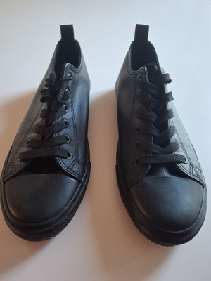 Primark Black Sneakers New, Size 41, Artificial Leather