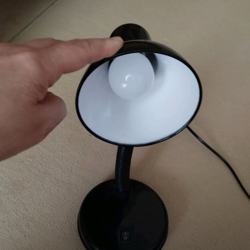 Desk lamp like new, black, flexible