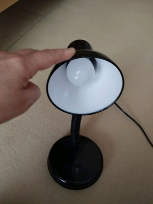Desk lamp like new, black, flexible