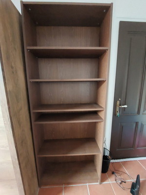 IKEA bookcase, dark brown, 6 shelves
