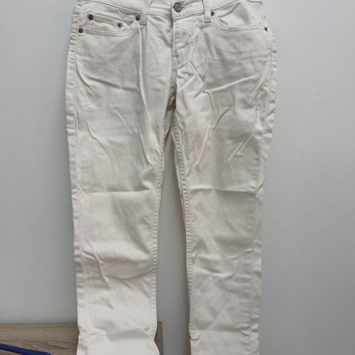 Levi's white women's jeans used, size M 38 10, altered length