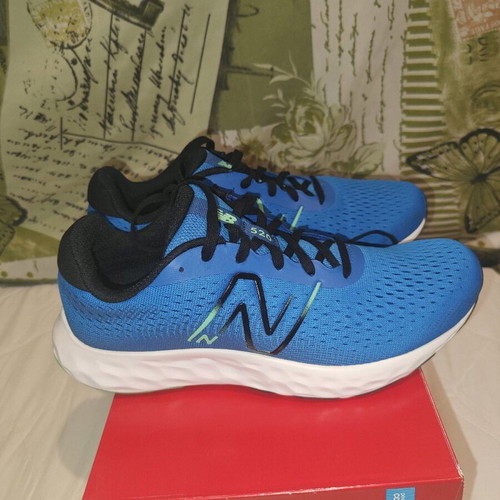 New Balance 520 v8 athletic shoes new, white and blue, size 43